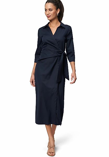 Zero Midikleid "zero Damen Midikleid mit Wickeloptik", Wickeldesign günstig online kaufen