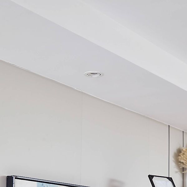 Arcchio Harcos LED-Downlight, weiß, Ø 8 cm, 4.000K günstig online kaufen