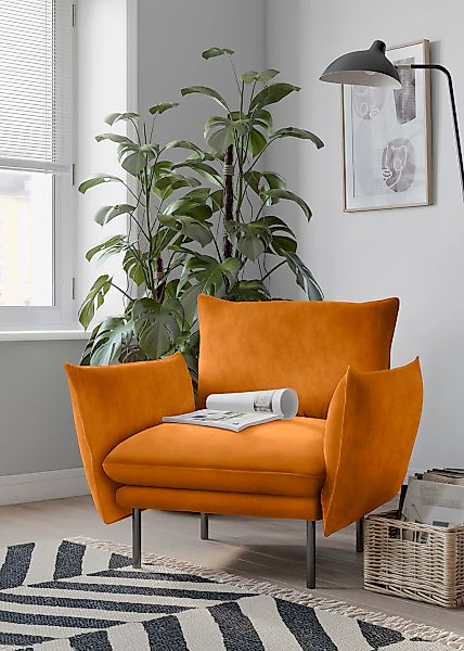 OTTO home Sessel "Stine Cocktailsessel" Besonderes Design durch Kissenoptik günstig online kaufen