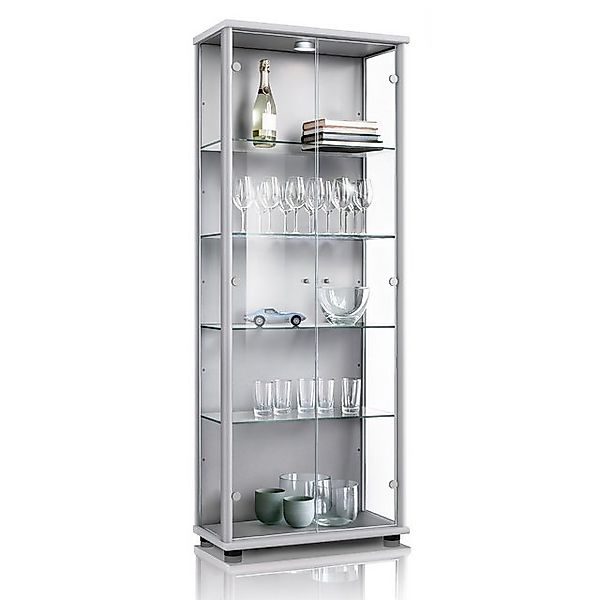 VR-Wohnideen Standvitrine C1019 (Glasvitrine (176x67x33 cm) mit 2 Glastüren günstig online kaufen