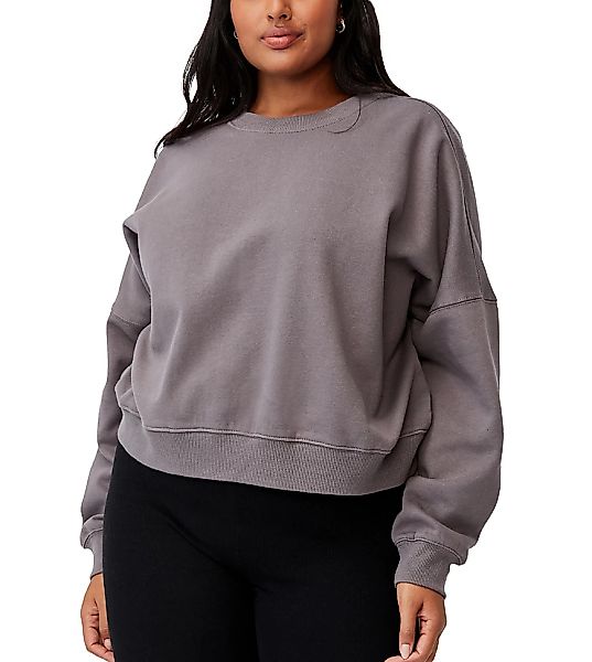 Cotton On Curve – Sweatshirt in verwaschenem Grau günstig online kaufen
