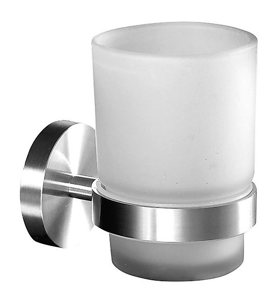 Ambrosya Zahnbürstenhalter Zahnbürstenhalter aus Edelstahl mit Glas - Zahnp günstig online kaufen