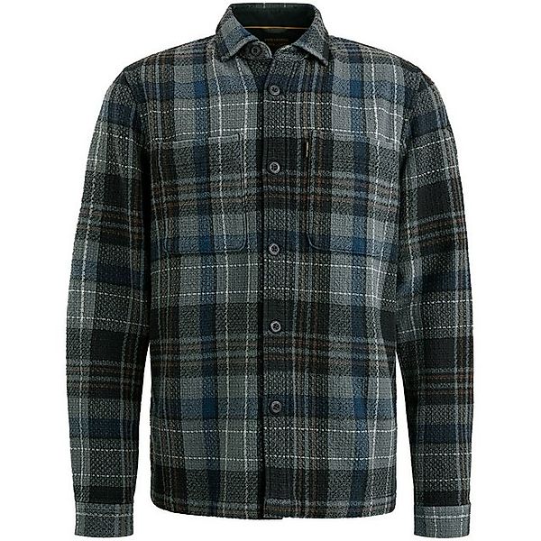 PME LEGEND Langarmshirt Long Sleeve Shirt Dobby Mattweave, Black Onyx günstig online kaufen