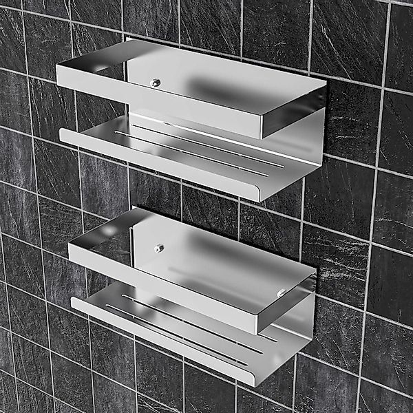 LuxusKollektion Badaccessoire-Set Duschablage Edelstahl SUS304 organizer günstig online kaufen