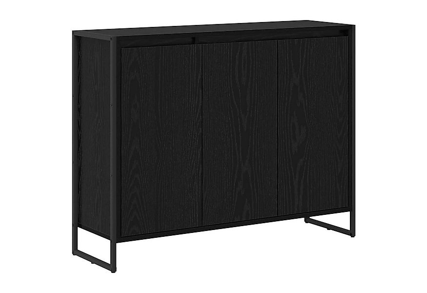 vidaXL Sideboard Seitenschrank Schwarz Eichen-Optik 96,5 x 30 x 75 cm (1 St günstig online kaufen