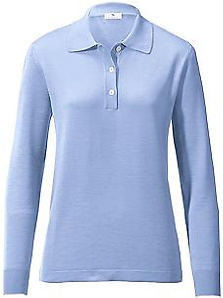 Pullover aus 100%Schurwolle Pure Tasmanian Wool Peter Hahn blau günstig online kaufen