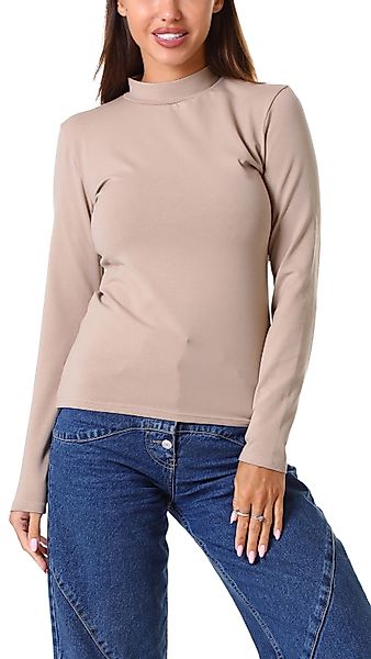Alkato Rollkragenshirt Alkato Damen Langarm Shirt günstig online kaufen