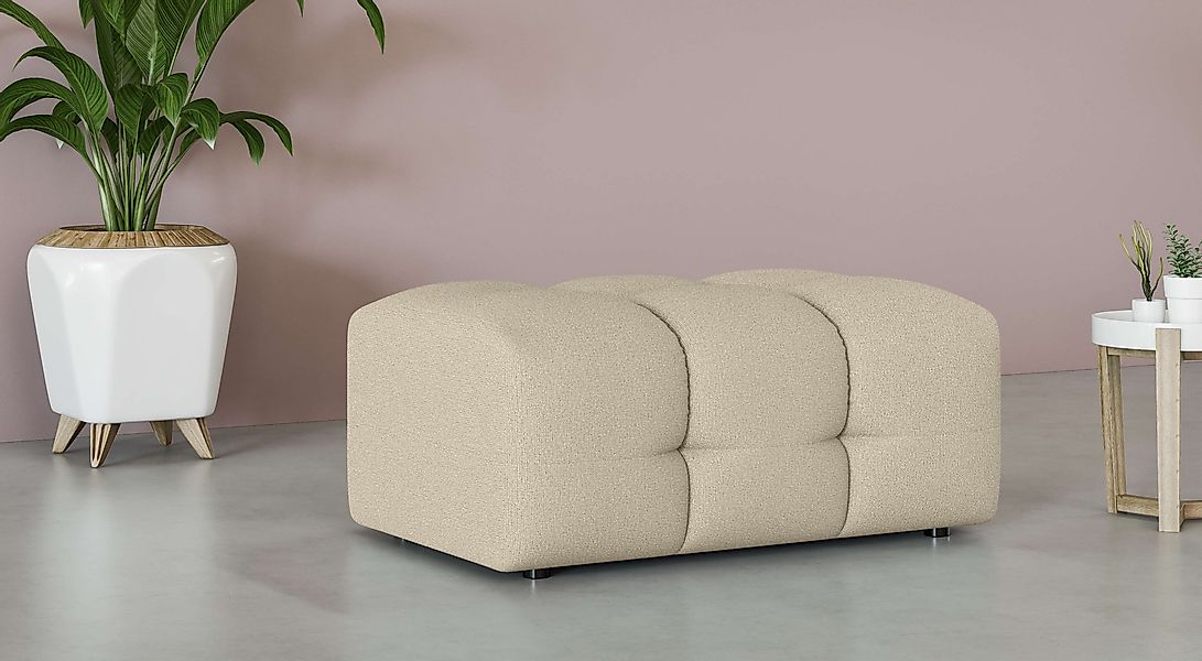 INOSIGN Polsterhocker "Manilla, trendige Steppung, passend zur Serie, B/T/H günstig online kaufen