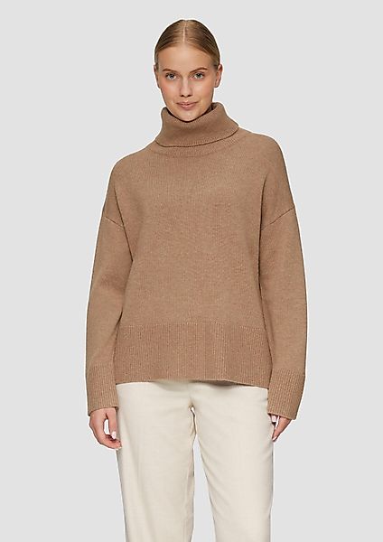 s.Oliver Longpullover Strickpullover Lockerer Rollkragenpullover aus günstig online kaufen