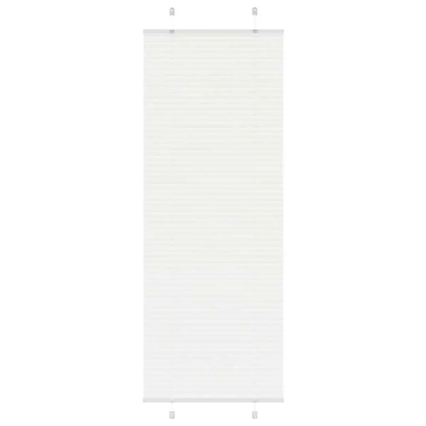 vidaXL Plissee Weiß 75x200 cm Stoffbreite 74,4 cm Polyester 4015512 günstig online kaufen