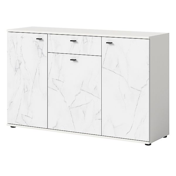 Inn.Furn Sideboard in Weiß Marmor 139 cm Marble günstig online kaufen
