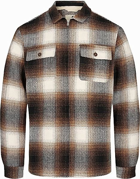 Anerkjendt Overshirt Oscar Wool Mix Braun - Größe XL günstig online kaufen