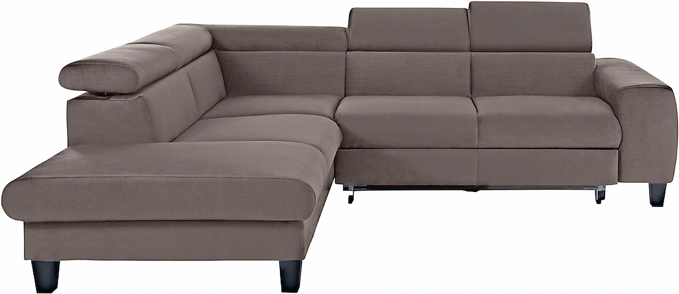 COTTA Ecksofa "Morven L-Form mit Kopfteilverstellung", wahlweise mit Bettfu günstig online kaufen