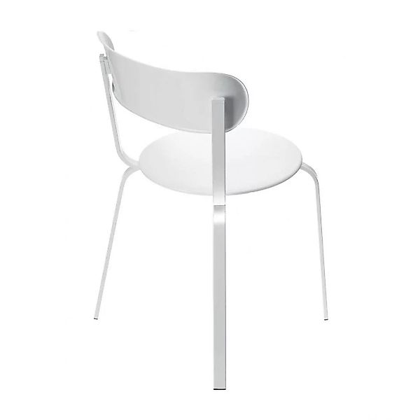 la palma - Stil S48 Stuhl Vierbeingestell stapelbar - weiß/BxHxT 48x78x48cm günstig online kaufen