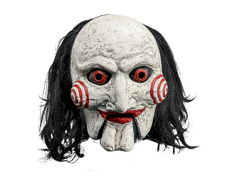 Trick or Treat Verkleidungsmaske Saw Billy Maske mit Haaren und beweglichem günstig online kaufen