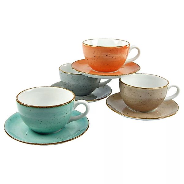 CreaTable Kaffeetassen-Set Vintage Nature multicolor Porzellan günstig online kaufen