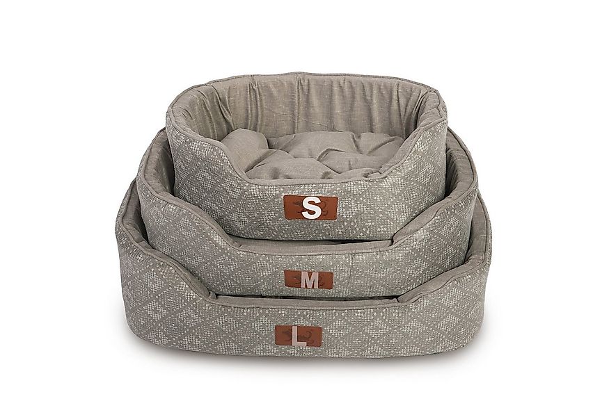 TopMeow Tierbett Hundebett mit Rand, Made in Spain, rutschfeste Unterseite, günstig online kaufen