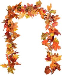 Kunstranke Herbst Girlande Ahornblätter, Ahornblatt Kürbis günstig online kaufen