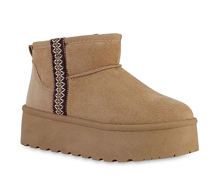 VAN HILL 841343 Winterstiefelette Damen Warm Gefütterte Winter Boots Bequem günstig online kaufen