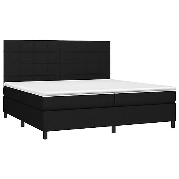 vidaXL Boxspringbett mit Matratze Schwarz 200x200 cm Stoff 3141803 günstig online kaufen