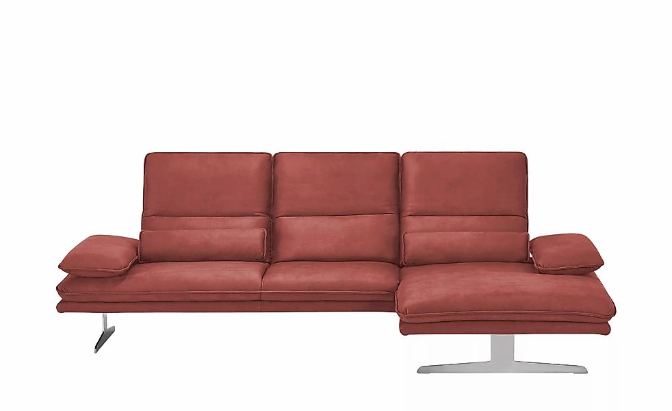 W.SCHILLIG Ecksofa aus Mikrofaser Broadway ¦ rot ¦ Maße (cm): B: 291 H: 94 günstig online kaufen