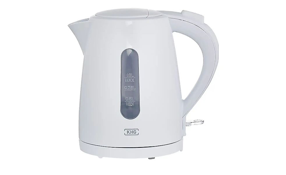 KHG Wasserkocher  WK-100W ¦ weiß ¦ Metall,Kunststoff ¦ Maße (cm): B: 22,5 H günstig online kaufen