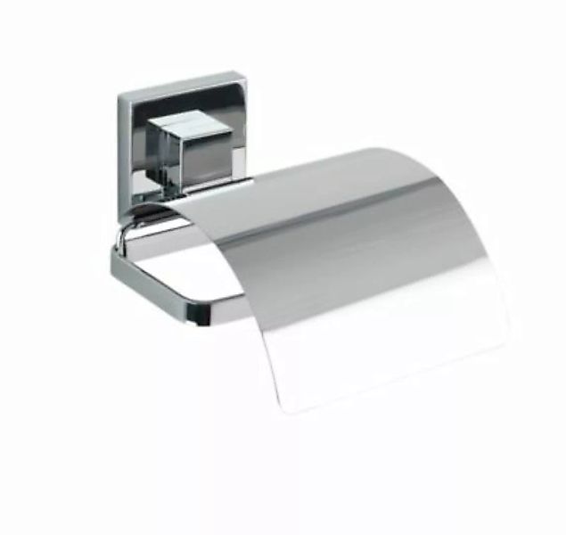 WENKO Vacuum-Loc® Toilettenpapierhalter Cover Quadro Edelstahl, Befestigen günstig online kaufen