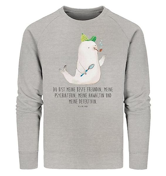 Mr. & Mrs. Panda Longpullover Robbe Sherlock Größe M - Heather Grey - Gesch günstig online kaufen