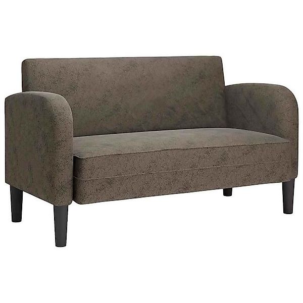 vidaXL Sofa Zweisitzer-Sofa Dunkelgrau 110 cm Kunstleder günstig online kaufen