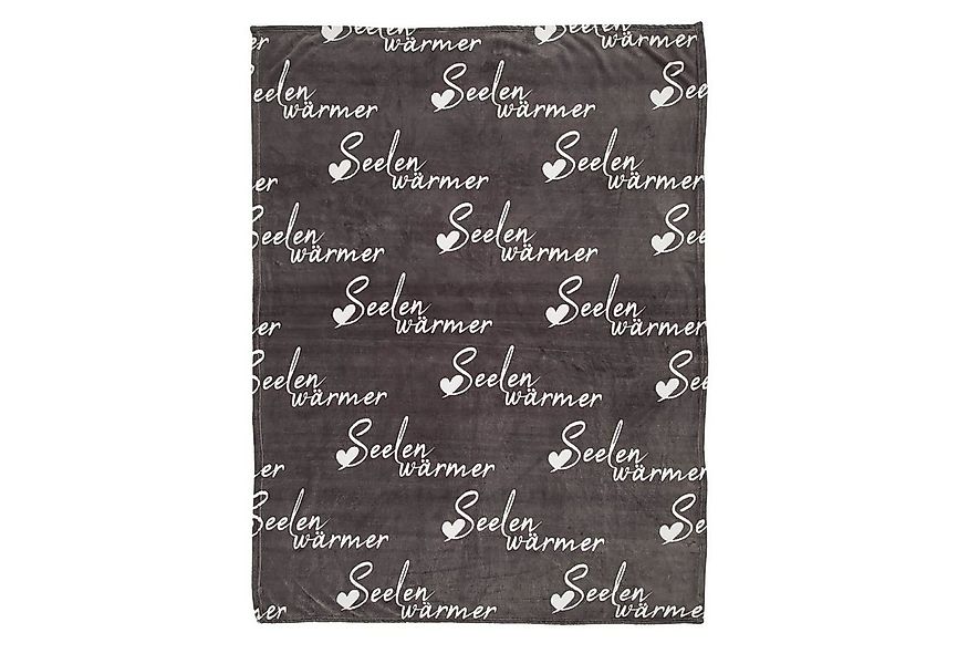 Wohndecke Kuscheldecke Seelenwärmer Wohnzimmer Decke Grau, 130x160 cm, Out günstig online kaufen