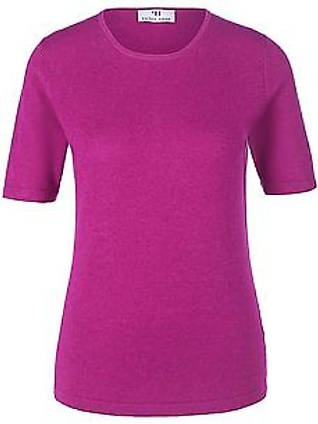 Rundhals-Pullover aus Seide Kaschmir Peter Hahn pink günstig online kaufen