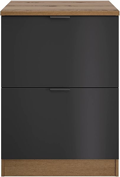 Gami Schrankmodule "Eden Küche Topfschrank B.60 2 Auszügen", Topfschrank mi günstig online kaufen
