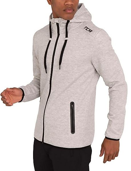 TCA Sweater TCA Herren Hoodie mit Kapuze und Reißverschluss - Hellgrau, M ( günstig online kaufen