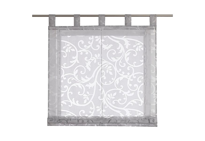 Joyswahl Raffrollo Rankenmuster des Ausbrenner, mit Schlaufen, Gardinenstan günstig online kaufen