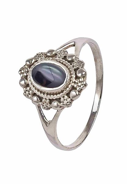 mantraroma Silberring BUKUR aus 925 Silber mit Onyx (Ring mit Schmuckbeutel günstig online kaufen