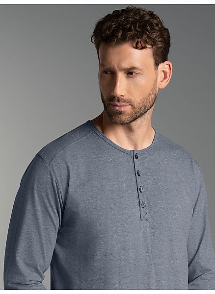 Trigema Longsleeve "TRIGEMA Langarmshirt mit Knopfleiste", (1 tlg.) günstig online kaufen