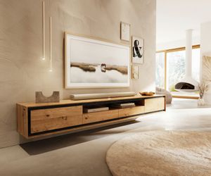 DELIFE Lowboard Stonegrace, Eiche Natur 240 günstig online kaufen
