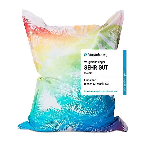 Lumaland Sitzsack XXL Bean Bag Riesen-Sitzkissen 380L 140x180cm Special Edi günstig online kaufen
