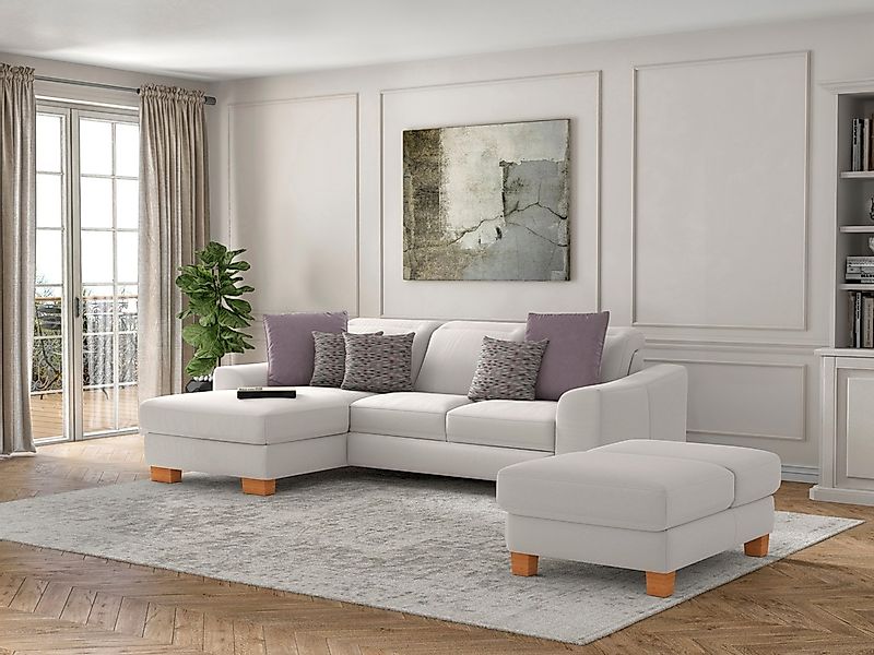 sit&more Ecksofa "Dundee L-Form" mit Federkern und Massivholzfüßen, wahlwei günstig online kaufen