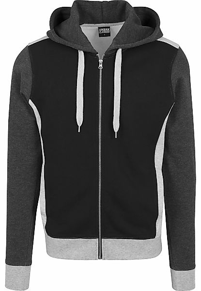 URBAN CLASSICS Kapuzenpullover "Urban Classics Herren 3- Tone Sweat Zip Hoo günstig online kaufen