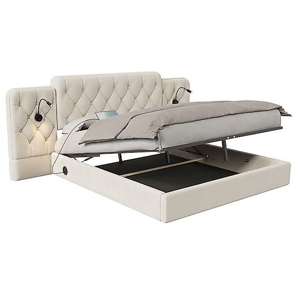 Gotagee Polsterbett Jugendbett Multifunktionsbett Flaches Stauraumbett Dopp günstig online kaufen