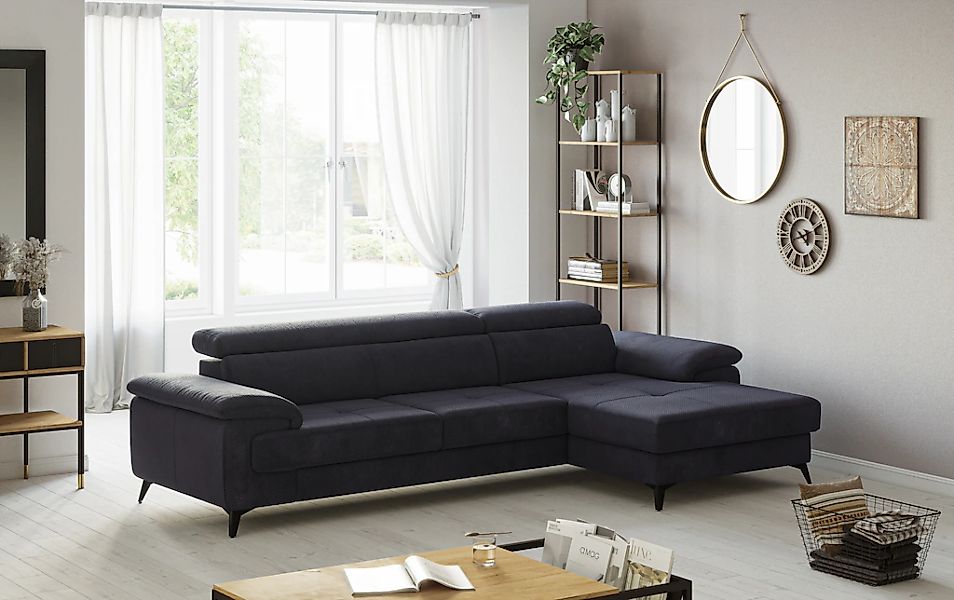 COTTA Ecksofa "Astra L-Form, B: 300 cm" mit Kopfteilverstellung, optional B günstig online kaufen