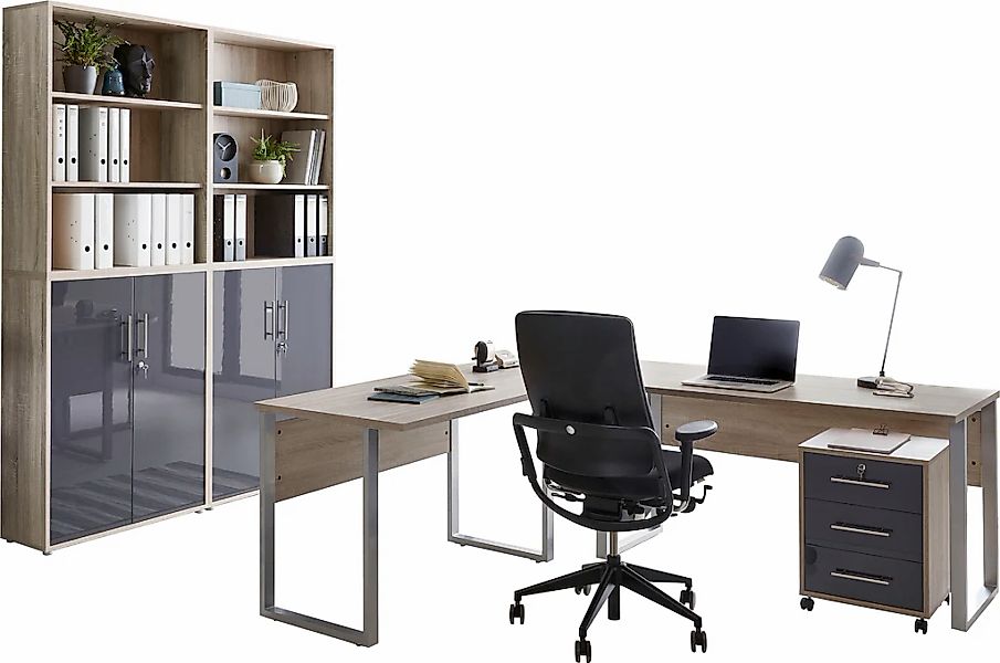 BMG Möbel Büromöbel-Set "Tabor", (Set, 6 tlg.) günstig online kaufen