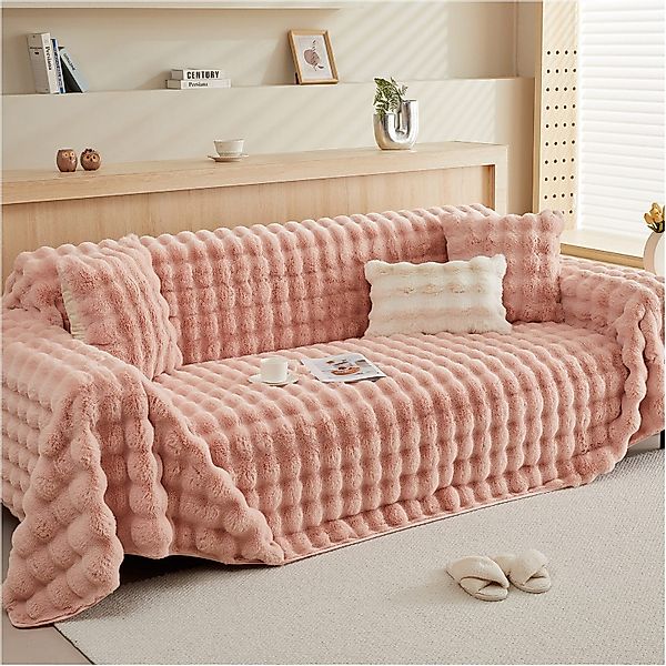 Sunicol Sofabezug Plüsch Dick Sofa Sitzkissenbezug, Couchbezug, Antirutsch, günstig online kaufen