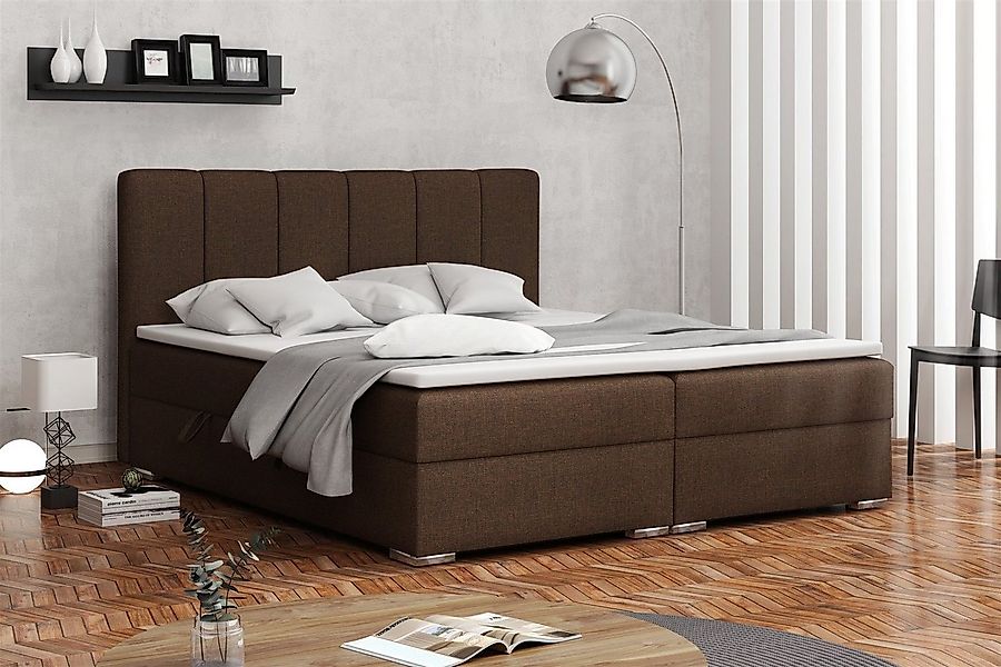 Fun Möbel Boxbett Schlafzimmerbett ALVARA in Kunstleder o. Stoff incl. Bett günstig online kaufen