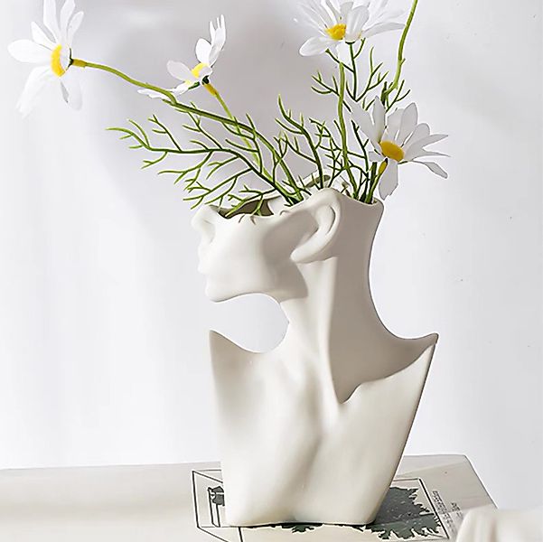 Masbekte Dekovase Körpervase, Keramik Vase, Menschliches günstig online kaufen