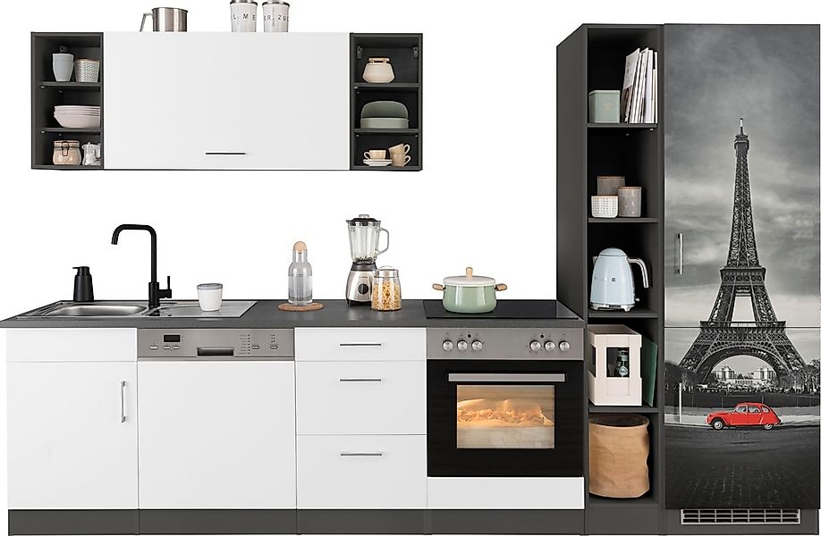 HELD MÖBEL Küchenzeile "Paris", ohne E-Geräte, Breite 310 cm günstig online kaufen