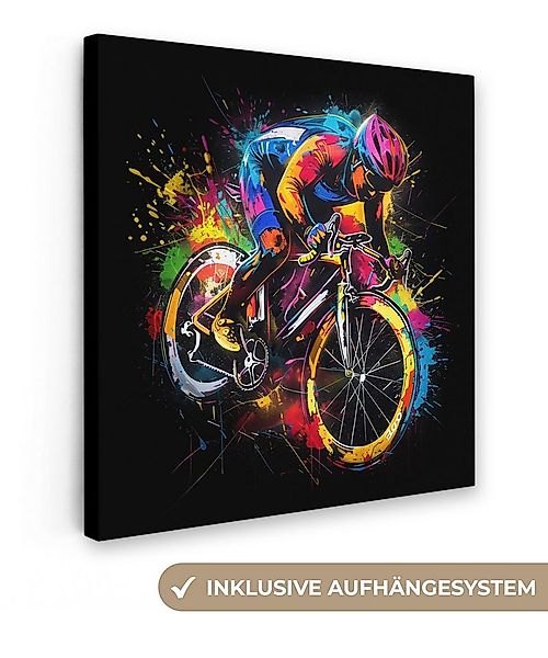 OneMillionCanvasses® Leinwandbild Graffiti - Sport - Radfahren - Fahrrad, F günstig online kaufen