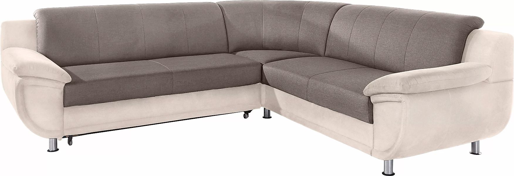 TRENDMANUFAKTUR Ecksofa "Rondo 3, zeitlos und modern, im Materialmix, L-For günstig online kaufen