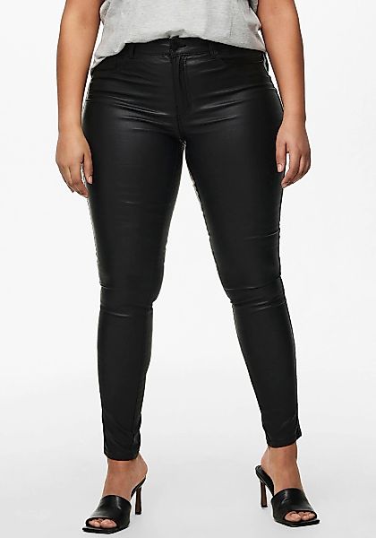 ONLY CARMAKOMA Skinny-fit-Jeans "CARPUNK REG SK COATED PANTS", mit edel glä günstig online kaufen